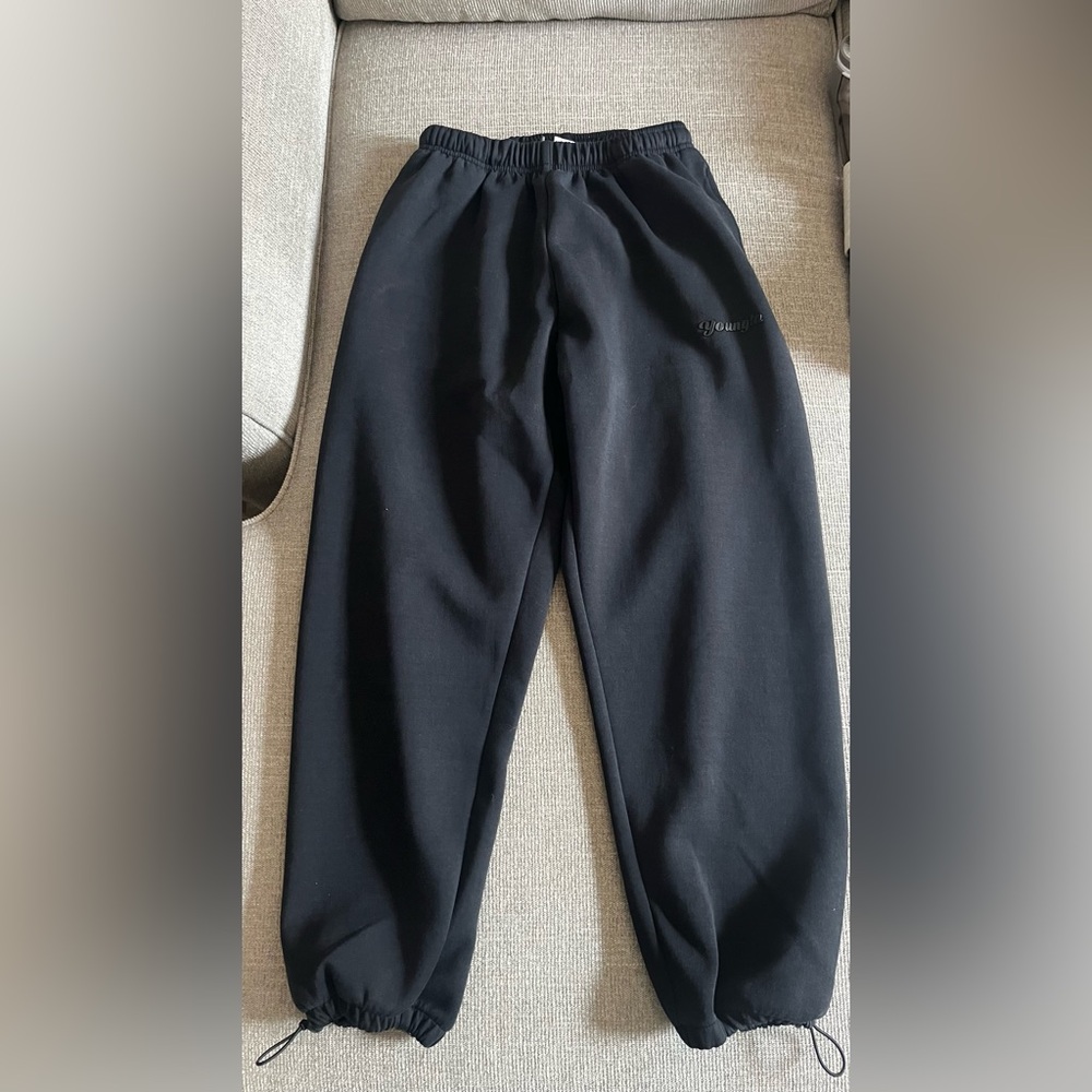 YoungLA Black Joggers